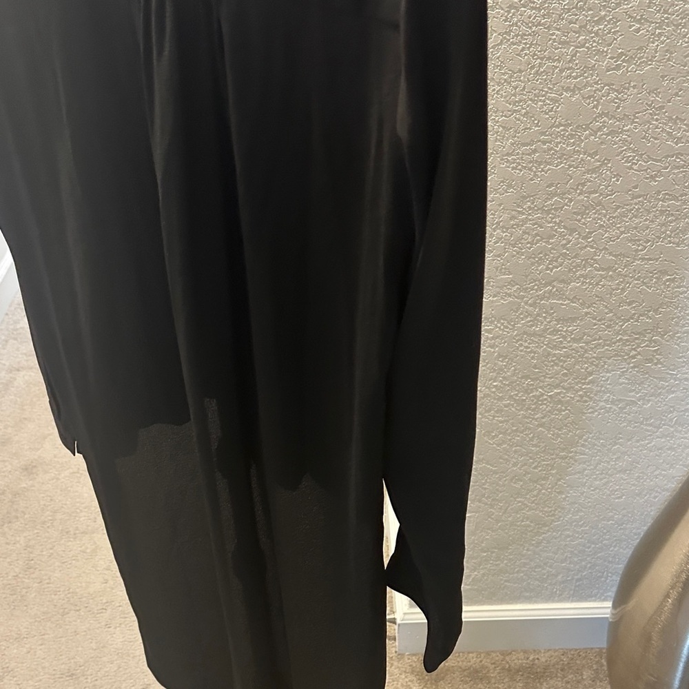 Philosophy Black Wrap-Front Long Sleeve Tunic - Picture 3 of 5